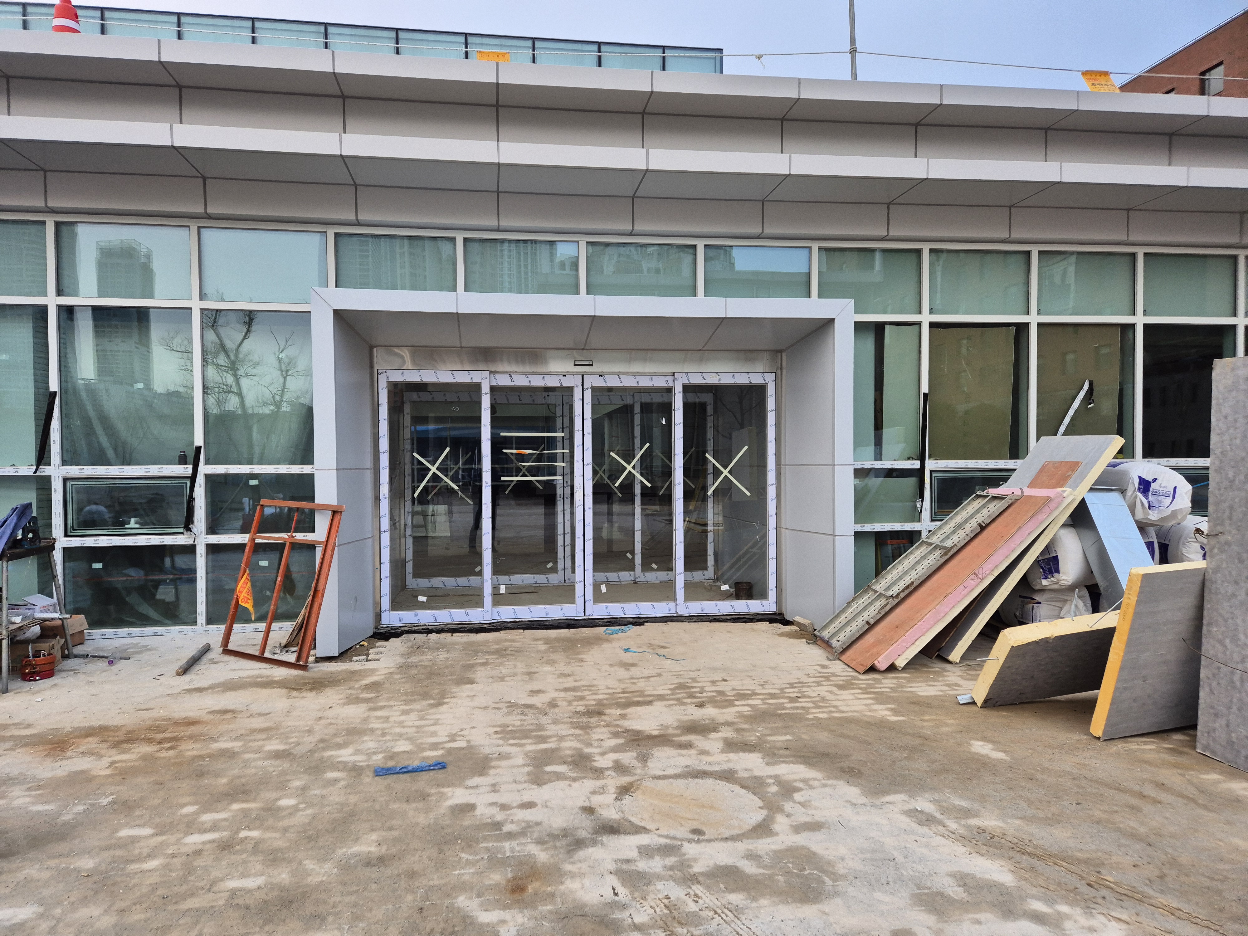 인천송도스텐양개패닉자동문설치