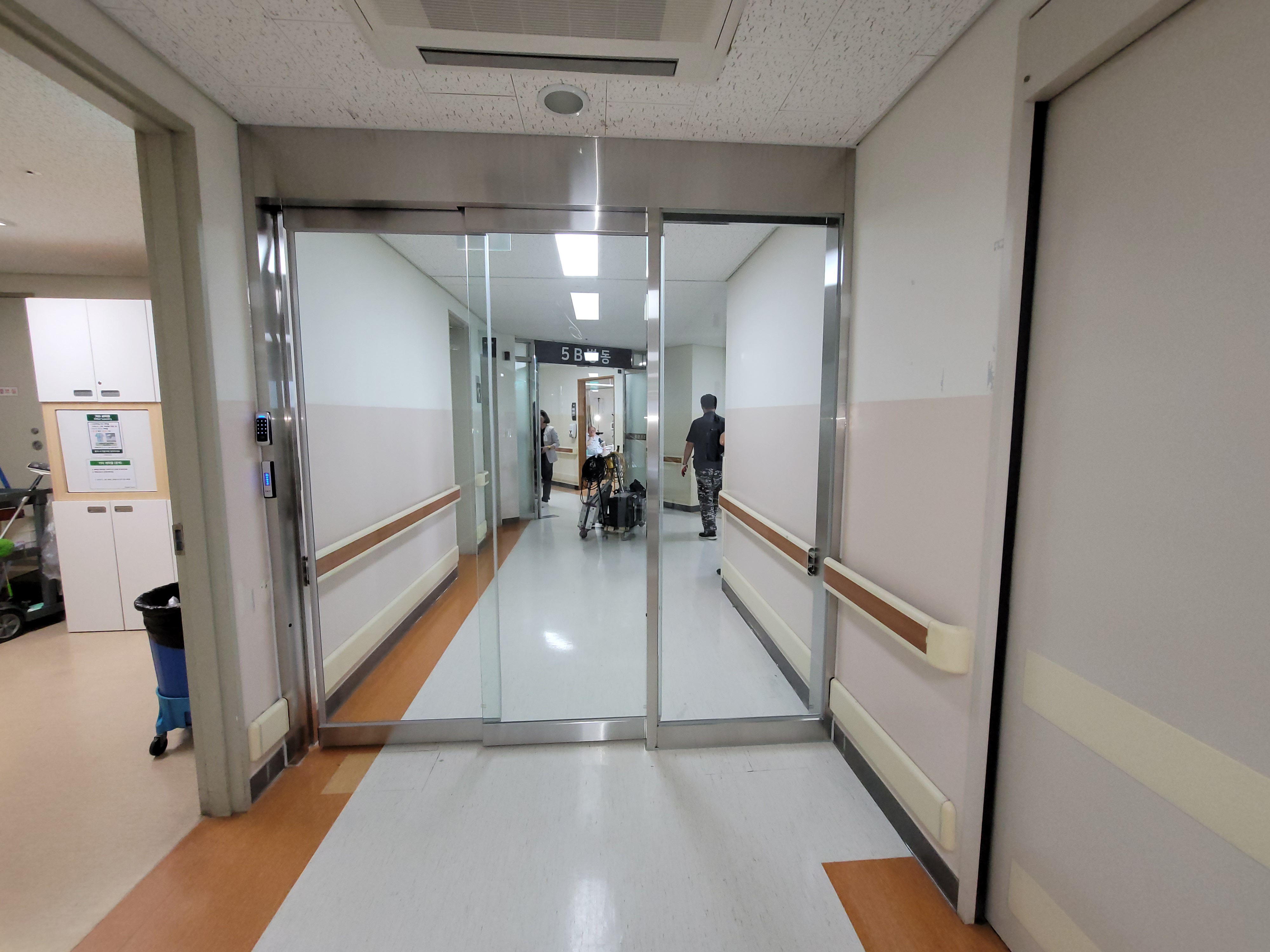 부천 병원 이중슬라이딩 자동문 
