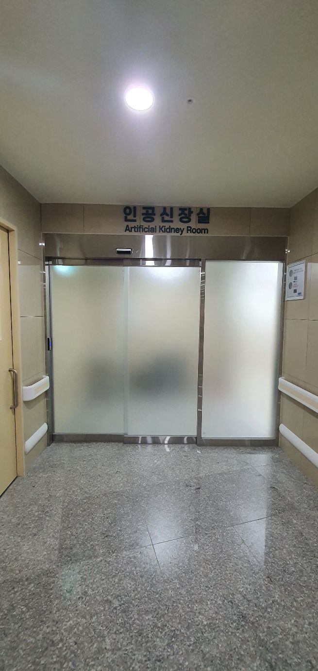 파주 메디인병원 스텐 이중슬라이딩 자동문