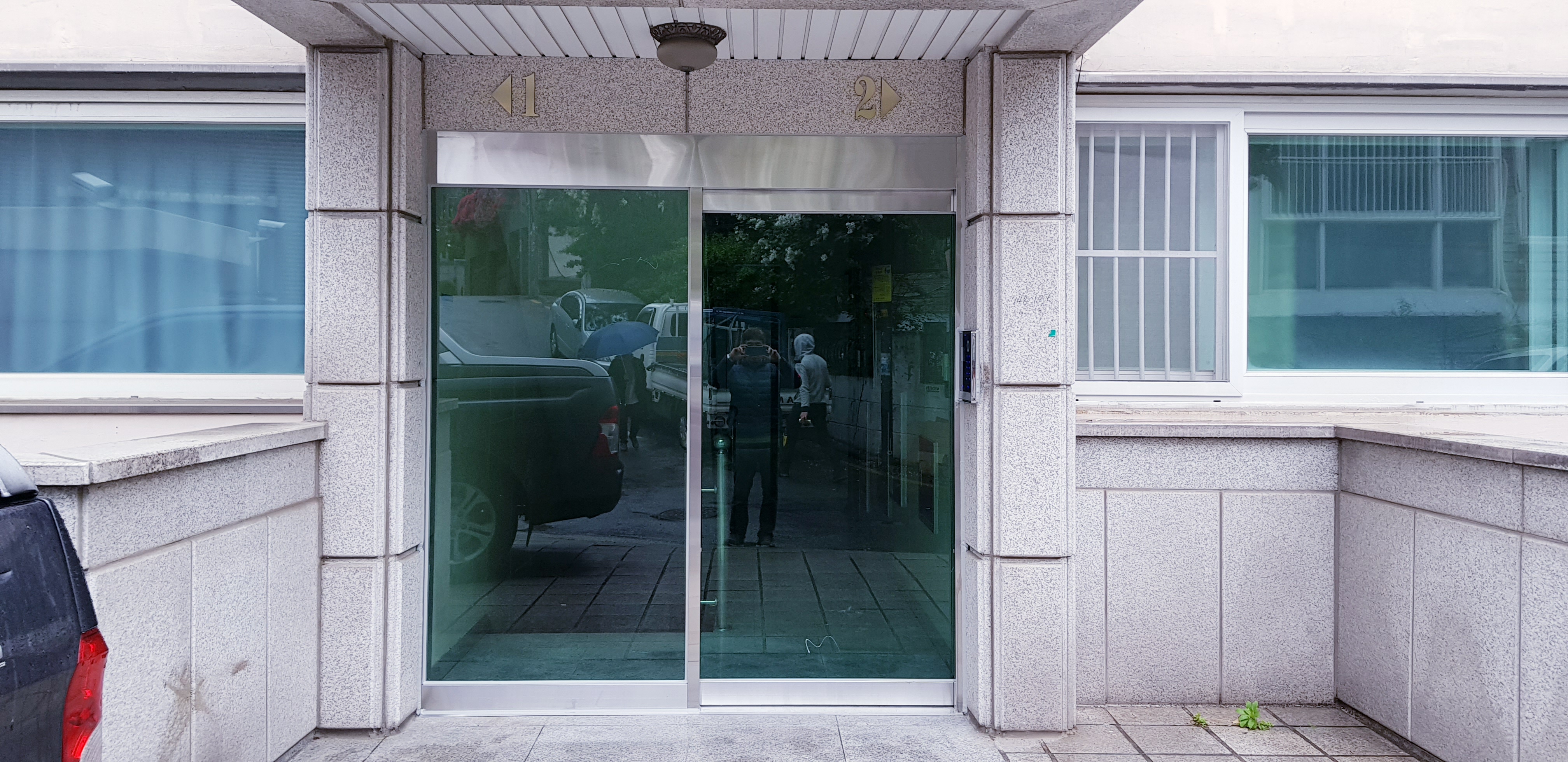 관악구 아파트 현관출입문 편개자동문