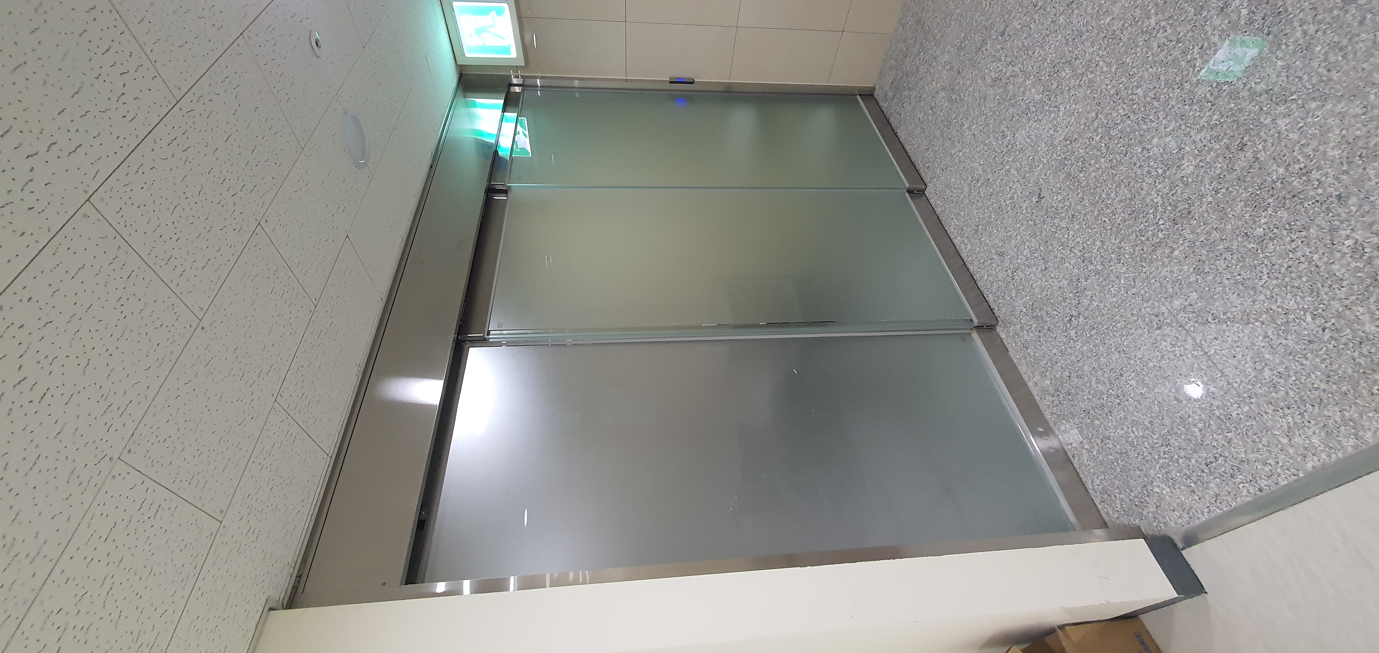 파주 메디인병원 이중슬라이딩 자동문