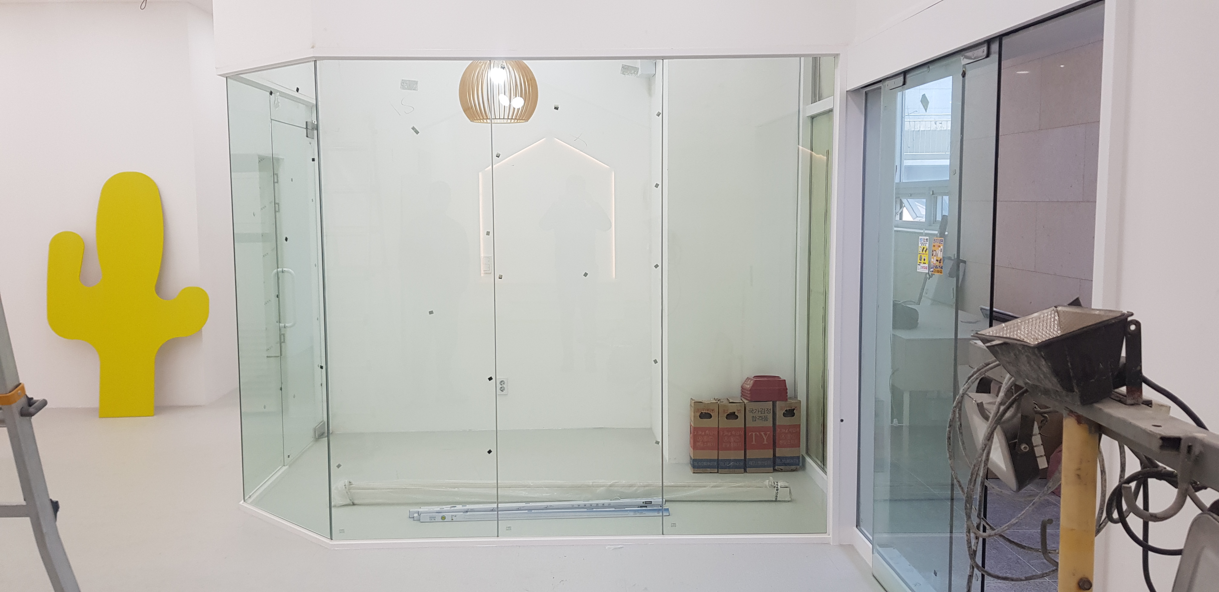 시흥 학원 상담실 유리파티션